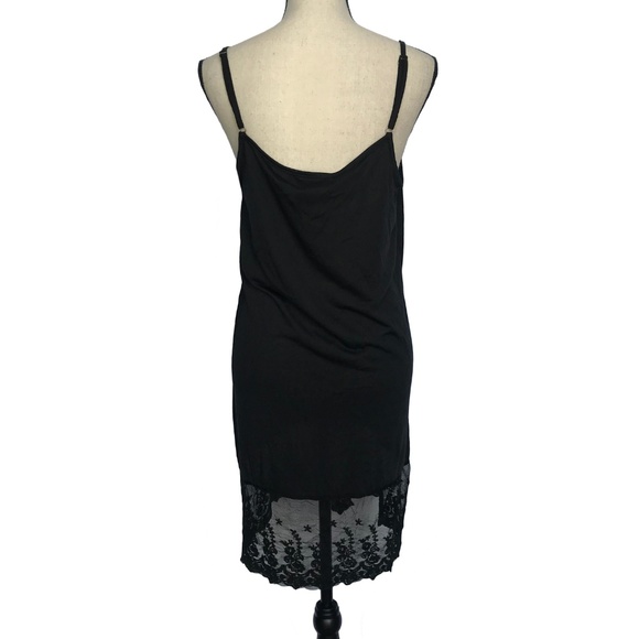 Urban Mango Black Cami Dress with Lace - Picture 3 of 5